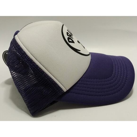 NWT Trucker Funny DRUNK 2 Ball Cap Hat Adjustable Snapback Lucky 777 Purple - Picture 6 of 9